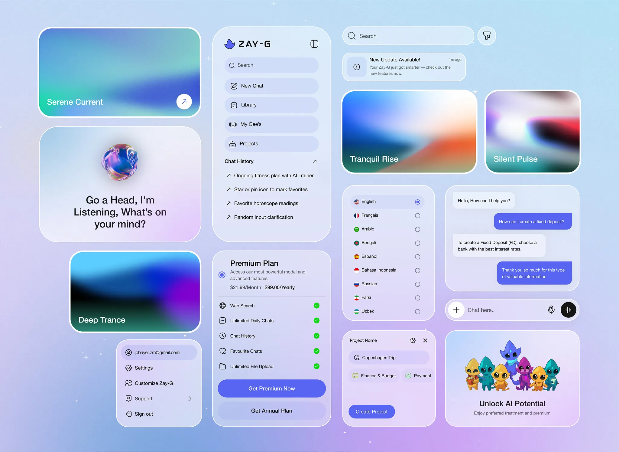 Interface mockup 2